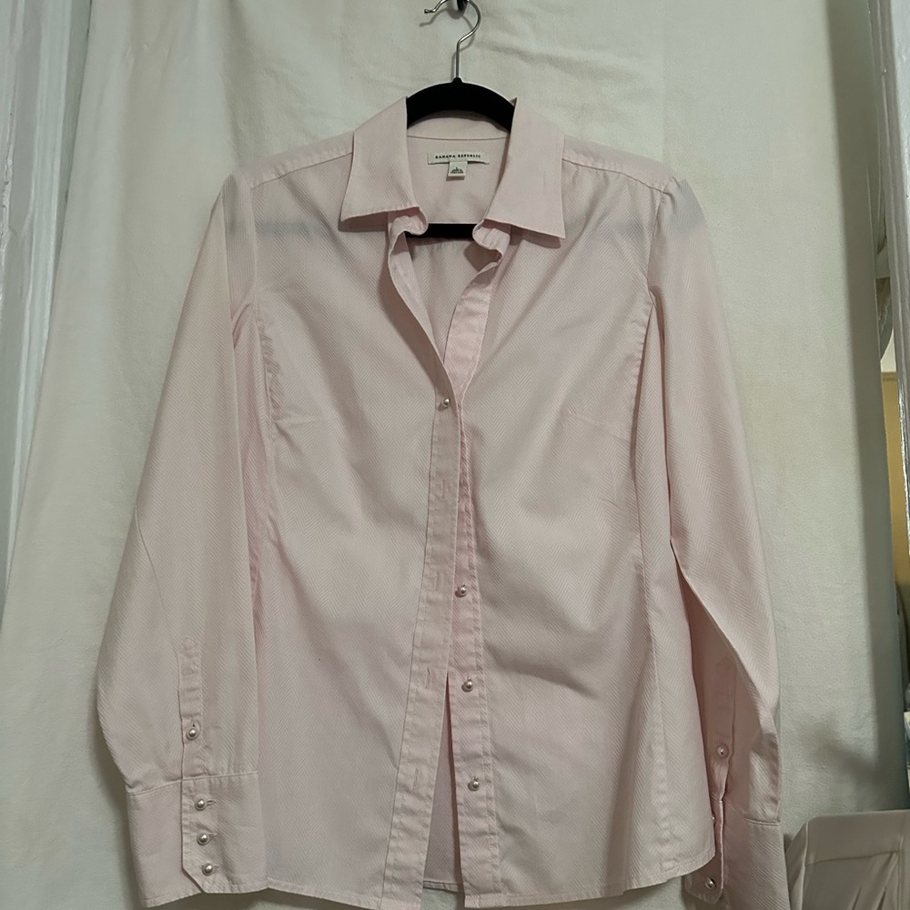 Banana Republic Light Pink Women's Blouse